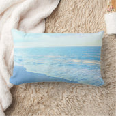 Lumbar Beach-Sierkussen: Prachtige Turquoise Blue Kussen (Deken)