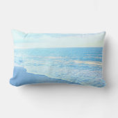 Lumbar Beach-Sierkussen: Prachtige Turquoise Blue Kussen (Voorkant)