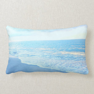 Lumbar Beach-Sierkussen: Prachtige Turquoise Blue Kussen