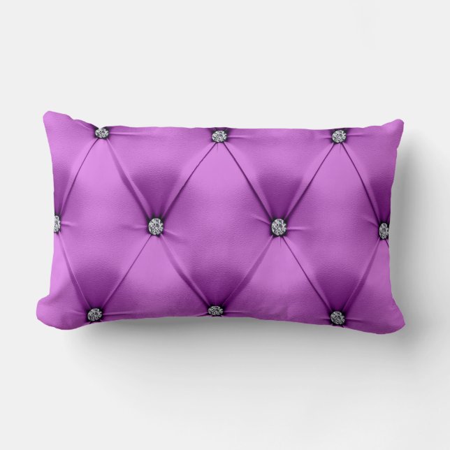 Lumbar Diamond Truffled Omkeerbaar Sierkussen Kussen (Voorkant)