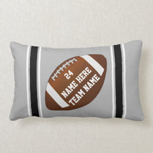 Lumbar Persoonlijke Football Pillow, TEKST, KLEURE Kussen