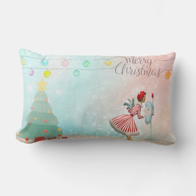 Lumbar Pillow 13 x 21 inch Kussen (Voorkant)