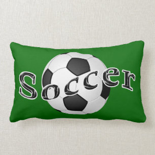 Lumbar Soccer Pillow Jouw naam and Jersey NUMBER Kussen