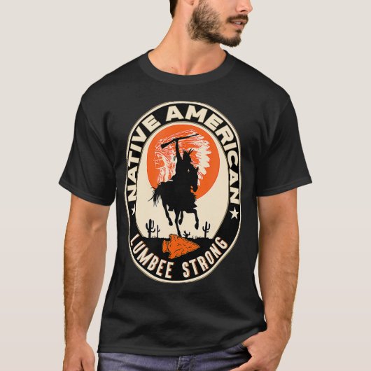 Lumbee Tribe Native American Indian Pride Art T-shirt (Voorkant)