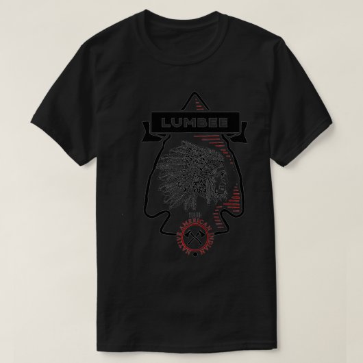 Lumbee Tribe Native American Indian Proud Retro Ar T-shirt (Design voorkant)