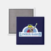 Lumber Baron van Jasper County Magneet (Voorkant / Achterkant)