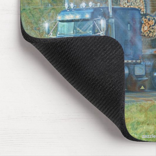 Lumber Cargo Truck Drivers Mousepad Muismat (Hoek)