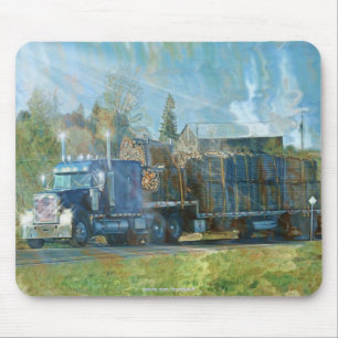 Lumber Cargo Truck Drivers Mousepad Muismat