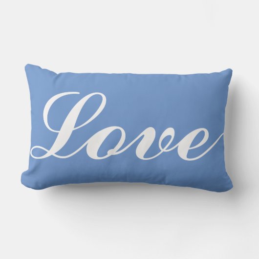 Lumber Cushion - Liefde (Cornflower Blue) Kussen (Voorkant)