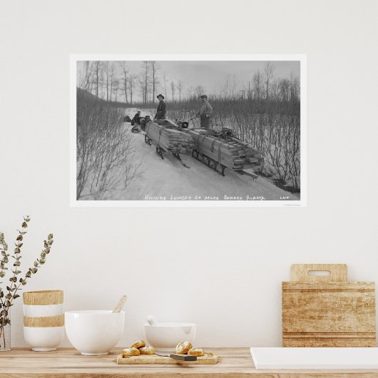 Lumber Dog Seward, Alaska 1917 Poster (Keuken)