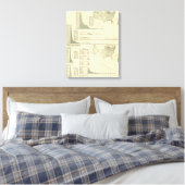 Lumber en landbouwwerktuigen canvas afdruk (Insitu (Slaapkamer))