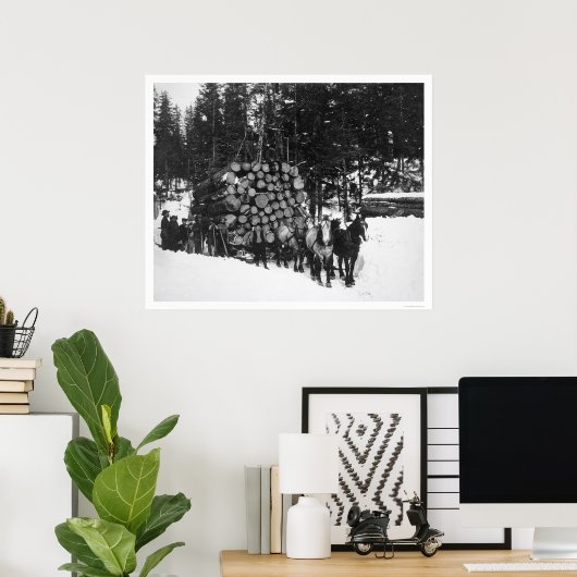 Lumber Hauling Seward, Alaska 1919 Poster (Thuiskantoor)