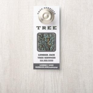 *~* Lumber Jack QR Artsy Tree Services Deur Deurhanger