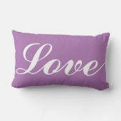 Lumber kussen - Liefde (lavender) (Achterkant)