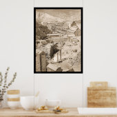 Lumber Mill & Gold Stamp Mill Terraville SD 1888 Poster (Keuken)