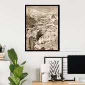 Lumber Mill & Gold Stamp Mill Terraville SD 1888 Poster (Thuiskantoor)