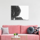 Lumber-pool buiten de foto De-Smet-Mill Canvas Afdruk (Insitu (Woonkamer))