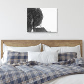 Lumber-pool buiten de foto De-Smet-Mill Canvas Afdruk (Insitu (Slaapkamer))