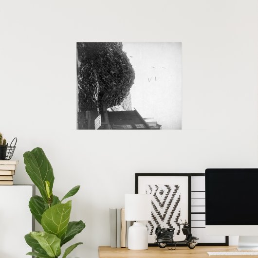 Lumber-pool buiten de foto De-Smet-Mill Poster (Thuiskantoor)