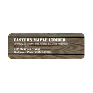 Lumber Return-adreslabel Etiket
