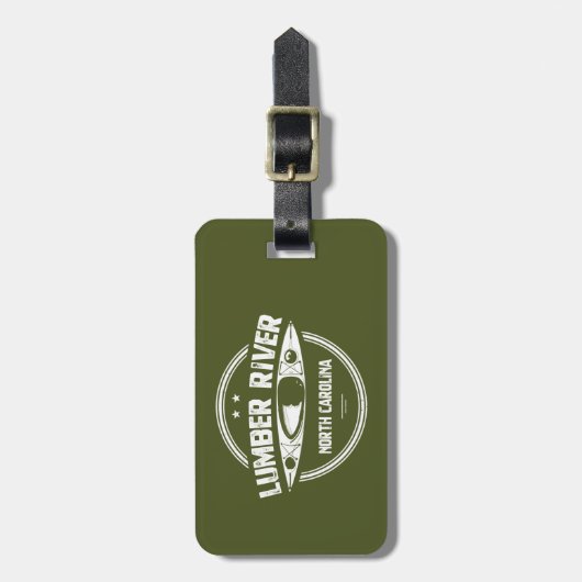 Lumber River, North Carolina Bagagelabel (Voorkant verticaal)