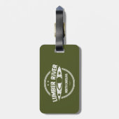 Lumber River, North Carolina Bagagelabel (Achterkant verticaal)