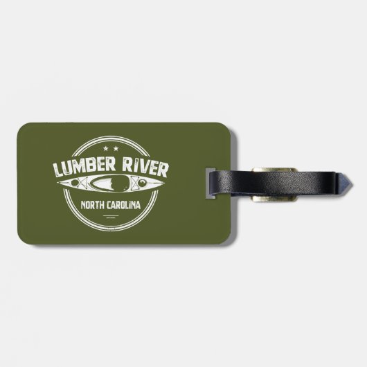 Lumber River, North Carolina Bagagelabel (Achterkant horizontaal)