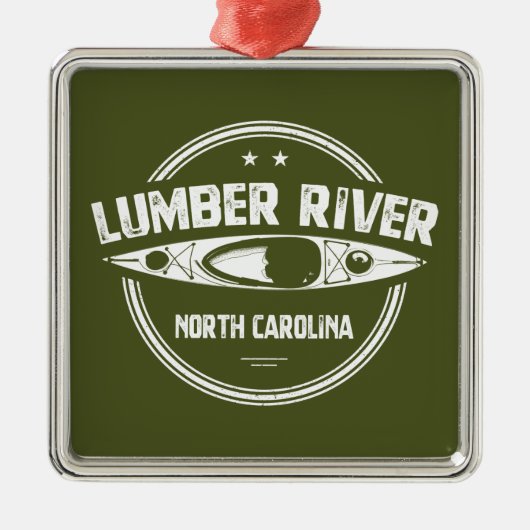 Lumber River, North Carolina Metalen Ornament (Voorkant)