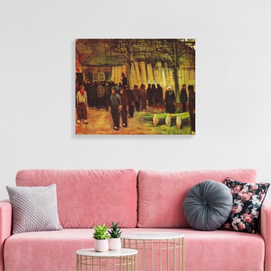 Lumber Sale van Vincent van Gogh Canvas Afdruk (Insitu (Woonkamer))
