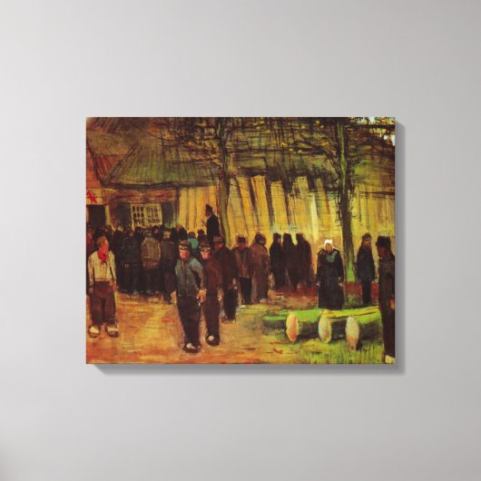 Lumber Sale van Vincent van Gogh Canvas Afdruk (Voorkant)