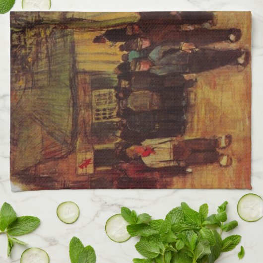 Lumber Sale van Vincent van Gogh Theedoek (Gevouwen)