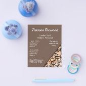 Lumber Timber Yard Firewood Business Flyer (Enkel)