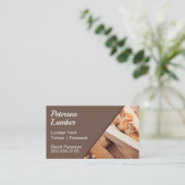 Lumber Timber Yard Firewood Carpenter Visitekaartje (Staand voorkant)