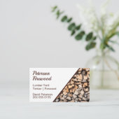 Lumber Timber Yard Firewood Visitekaartje (Staand voorkant)