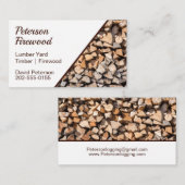 Lumber Timber Yard Firewood Visitekaartje (Voorkant / Achterkant)