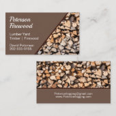 Lumber Timber Yard Firewood Visitekaartje (Voorkant / Achterkant)