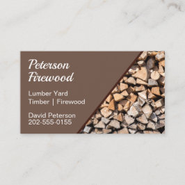 Lumber Timber Yard Firewood Visitekaartje