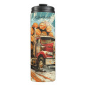 Lumber Truck Country Road Speed Thermosbeker (Voorkant)