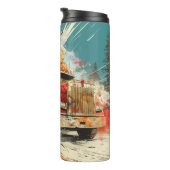 Lumber Truck Country Road Speed Thermosbeker (Geroteerd rechts)