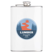 Lumber Wild and Schilderachtig River, North Caroli Heupfles (Voorkant)