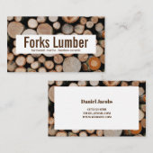 Lumber Wood Company Visitekaartje (Voorkant / Achterkant)