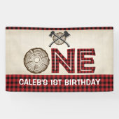 Lumberjack 1e Verjaardag Banner - Lumberjack (Horizontaal)