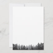 Lumberjack 1e Verjaardag Uitnodiging Beer Woodland (Achterkant)