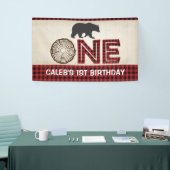 Lumberjack 1st Birthday Banner - Beer (Beurs)