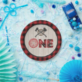 Lumberjack 1st Birthday Paper Bord - As ONE Red (Feest)