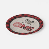 Lumberjack 1st Birthday Paper Bord - As ONE Red (Gekanteld)