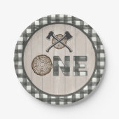 Lumberjack 1st Birthday Paper Bord - As ONE WH (Voorkant)