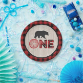 Lumberjack 1st Birthday Paper Bord - Beer ONE Red (Feest)
