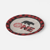 Lumberjack 1st Birthday Paper Bord - Beer ONE Red (Gekanteld)