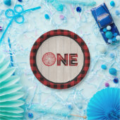 Lumberjack 1st Birthday Paper Bord - ONE Red (Feest)